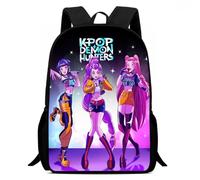 KPop Demon Hunters Zaino per la scuola - Anime, articolo per fan per bambini, grande scomparto, leggero e delicato sulla schiena, Stlye-6, 16Inch