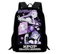 KPop Demon Hunters Zaino per la scuola - Anime, articolo per fan per bambini, grande scomparto, leggero e delicato sulla schiena, Stlye-13, 16Inch