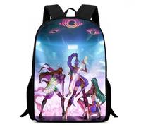 KPop Demon Hunters Zaino per la scuola - Anime, articolo per fan per bambini, grande scomparto, leggero e delicato sulla schiena, Stlye-9, 16Inch