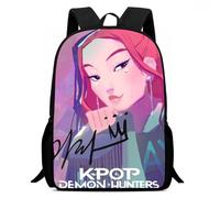 KPop Demon Hunters Zaino per la scuola - Anime, articolo per fan per bambini, grande scomparto, leggero e delicato sulla schiena, Stlye-1, 16Inch