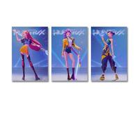 KPop Demon Poster Hunters Movie Animated Musical Film Cover Un Set Di 3 Poster Su Tela Per La Stanza, Estetica, Festival, Regalo, Famiglia, Camera Da Letto, Decorazione Da Parete, Casa 20x30inch(50x7