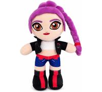 KPOP K-POP Peluche CANTANTE COREANA IDOL Capelli Viola Treccia RUMI 20cm