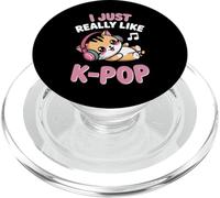 KPop Kawaii Cat Chibi Kitten Mi piace davvero K Pop Girl PopSockets PopGrip per MagSafe