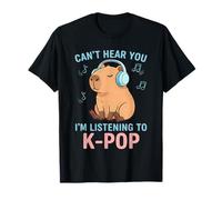 KPOP Non Ti Sento STO ascoltando K-Pop Capybara Maglietta