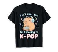 KPOP Non Ti Sento STO ascoltando K-Pop Capybara Maglietta