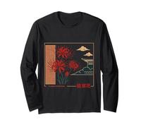 KPOP Red Spider Lily Higanbana Flower Estetica Anime Maglia a Manica