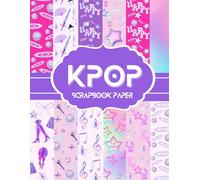 Kpop Scrapbook paper with sword, demon hats, neon microphone | Idol Birthday Decorations, DIY projects, kids' crafts, party and more