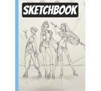 Kpop Sketchbook - Huntrix Edition: 130 pages, 8.5x11" Sketch Book for K-pop Demon Hunters Fans, Write, Doodle and Sketch