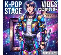 Kpop Stage Vibes Coloring Book: Bold & Easy Coloring Book Featuring K-Pop Inspired Idol Warriors & Dark Fantasy Hunters