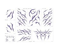 Kpop1 Demons Hunters Stickers, Demons Hunters Costume Rumii Cosplay Temporary, per adulti e adolescenti fan celebrazioni spettacolo danza festa