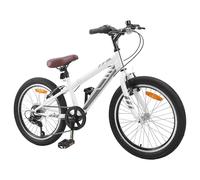 KPOUTRFG Mountain bike da 20 pollici, 6 marce, colore bianco