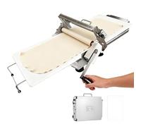 KPOUYYDS Sfogliatrice Manuale per Pasta, Sfogliatrice Pasticceria Manuale Pieghevole, Rullo per Impasti da Banco, Pressa Automatica per Pizza Commerciale per Pane Marzapane e Pasta Sfoglia Type300