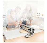 KPOUYYDS Sfogliatrice Manuale Pieghevole per Pasticceria, Sfogliatrice Manuale Professionale Pizza e Croissant, in Acciaio Inox, Spessore Regolabile 0-25 mm, Uso Commerciale e Domestico Type300