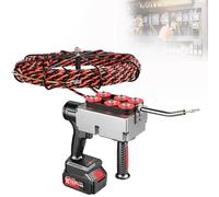 KPOUYYDS Strumenti per Cablaggio a Parete, infilacavi elettrici a Parete per elettricisti, tiracavi elettrici a Batteria, per edilizia, centrali idroelettriche, Comunicazione 1Battery-37500mah