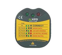 KPS-CC800 Tester di Prese 230V con Spina Schuko | Verifica Fase, Neutro e Terra | Diagnosi dei Guasti con LED e Avviso Sonoro