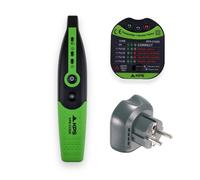KPS CC820 Tester Prese Schuko e Localizzatore Interruttori Automatici | Verifica il cablaggio delle prese e individua l'interruttore corrispondente nel quadro senza interrompere l'alimentazione.