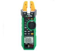 KPS-PA440 Pinza Amperometrica Professionale con Ganascia Aperta - Multimetro Digitale per Misura di Corrente AC 200A, DC 1000µA, Tensione AC/DC 600V, Temperatura, Frequenza, Capacità e NCV