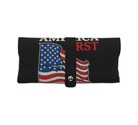 KPXXAQT America First Stampa Universale Occhiali Da Sole Caso Morbido Occhiali Del Sacchetto 6.7 X 3.5 Pollici Occhiali Protettivi Bag