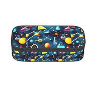 KPXXAQT Astuccio con stampa astratta di scienza chimica, grande capacità, per scuola, università, viaggi, studenti, adolescenti, adulti