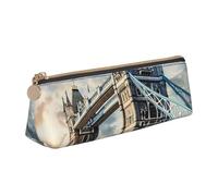KPXXAQT Astuccio in pelle con stampa storica Old Tower Bridge Londra alla moda, grande capacità, per scuola, viaggi, aula e l'ufficio