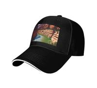 KPXXAQT Cappello da baseball con stampa Grand Canyon, taglia regolabile, elegante cappello da sandwich che aggiunge semplicemente un tocco di stile quotidiano, Nero , Taglia unica