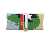 KPXXAQT Custodia universale per occhiali da sole con stampa Sao Tome e Principe bandiera Map03, custodia morbida per occhiali da sole 6,7 x 8,9 cm