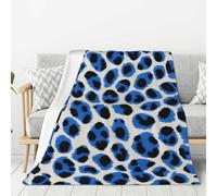 KPXXAQT leopardo carta da parati stampa flanella coperte leggero caldo morbido divano letto campeggio disponibile diverse dimensioni
