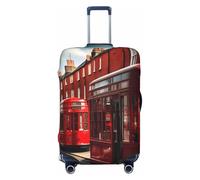 KPXXAQT Red London Street Print - Custodia universale elasticizzata per valigie, per viaggi d'affari, Nero , M, Bagaglio a mano