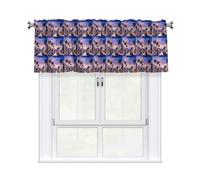 KPXXAQT The Old Hollywood - Tenda a mantovana con stampa jacquard, elegante, 137 x 45,7 cm, per cucina e bagno
