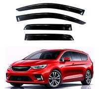 KPY Visiera per finestra compatibile con Chrysler Pacifica 2017-2024, 4 pezzi, protezione dalla pioggia, deflettori laterali per ventilazione finestrini laterali, stile 2017, 2018, 2019, 2020, 2021