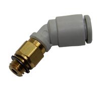 KQ2L12-02AS Raccordo a innesto filettato, angolo 90° R 1/4" anello esterno SMC