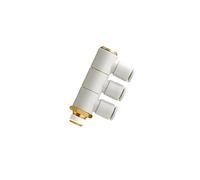 KQ2VT06-03AS Raccordo a innesto filettato, angolo 90° R 3/8" anello esterno SMC