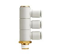 KQ2VT08-02AS Raccordo a innesto filettato, angolo 90° R 1/4" anello esterno SMC