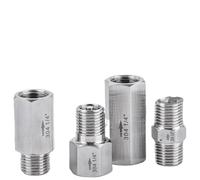 KQCELQMKQ 1/8" 1/4" 3/8" 1/2" 3/4" 1" BSPP Female Male 304 Stainlees Steel One Way Non-Return Check Valve Water Gas Oil High Pressure(G3l4 Female To Male)