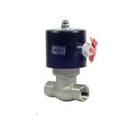 KQCELQMKQ 2 Way Water Steam Solenoid Valve for Hot Water 1/2 3/4 Orifice 17mm US-15/20 Normal Close Stainless Valve(1/2",DC12V)