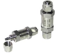 KQCELQMKQ Fit 6 8 10 12mm Hose Quick Twist Screw Nut Check Valve One Way Non-Return Inline 304 Stainless Steel(Fit 8x6mm Hose)