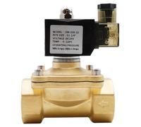 KQCELQMKQ G3/8" toG2 Brass Electric Air Solenoid Valve,Normally Closed Solenoid Valve for Hot Water Oil Air,AC220V DC12V 24V,0~1.0Mpa,IP65(3/4",DC 12V_NBR)
