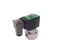 KQCELQMKQ GOGO 0.5-100bar SS304 3/8 1/2 inch High Pressure Solenoid Valve 12V DC Orifice 10mm N.C Stainless Steel Water Wash Pump Valve(3/8",AC110V)