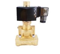KQCELQMKQ Normally Open 50bar Brass Valve 1/2 3/4 1 inch Orifice 15/20/25mm 24V 12V 2 Way High Pressure Solenoid Electric Water Valve(1",DC24V)