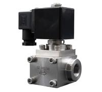 KQCELQMKQ Solenoid Valve Normally Closed Valve 304 Stainless Steel High Pressure Car Wash 0~300bar NC Water Valve G3/8"-1" 2 Way(DN3,G_DC12V_Normally Open)
