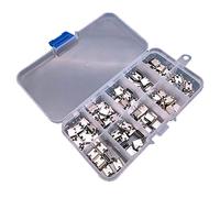 Kqcibz 100 pezzi/lotto 10 modelli di connettori dock di ricarica USB tipo C, mix 6 pin e 16 pin, per kit di riparazione di telefoni e prodotti digitali, argento, 500294071