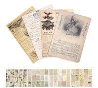 KQDRAVINE 120 Fogli Scrapbooking 4 Stili Carta Scrapbooking, Carta Decoupage Cartamodelli Fai da te per Album, Diari e Quaderni