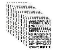 KQDRAVINE 15 Fogli di Adesivi Lettere, 3780 Pezzi di Adesivi Numeri Kit Lettere Adesive Resistenti Alle Intemperie per Scrapbooking Fai da te Biglietti di Auguri Indirizzo Postale Numero Civico