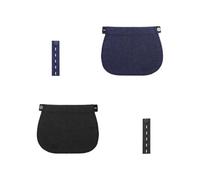 KQDRAVINE 4 Pezzi di Estensione per Cintura Pantaloni, prolungamento Elastico per Donna e da Uomo, Estensione Pantaloni Premaman per Jeans Premaman, variazioni di Peso e Gravidanza precoce