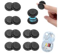 KQDRAVINE 6 paia di bottoni magnetici, bottone magnetico per borse, accessori per cucire chiusure, kit di chiusure magnetiche con set da cucito per abbigliamento fai da te zaini viaggi (26 mm)
