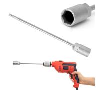 KQDRAVINE Manovella per Caravan per Avvitatore a Batteria (25 cm) con dado (19mm), Sollevatore per Martinetti per Roulotte, Manovella per Camper, per Cric per Camper, Trapano Elettrico a Mano