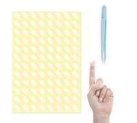 KQDRVINE 1440 Etichette Adesive Trasparenti con Pinzette 16mm, Trasparenti Bollini Adesivi Adesivi Trasparenti a Punti Impermeabili per Pacchi, Buste e Scatole