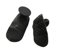 KQFCAZRE 2 Pezzi di Impugnature da Palestra per Cuscinetti in Ferro per Sollevamento Pesi Non Superare Le Dita in Silicone Morbido per Scarpe da Allenamento PE, Nero