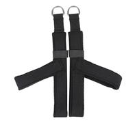 KQFCAZRE 2 Pezzi Pilates Strap Fascia Allenamento Loop D Cintura Polar Fleece E Poliestere Compatibile con Attrezzature Pilates Adatto per, Nero