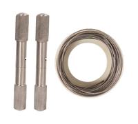 KQFCAZRE a Filo Manico Acciaio Inox Cavo Tagliente Strumento per Taglio Manuale Leggero Adatto per Allevamento Campeggio Emergenze All'aperto, Lunghezza 12m